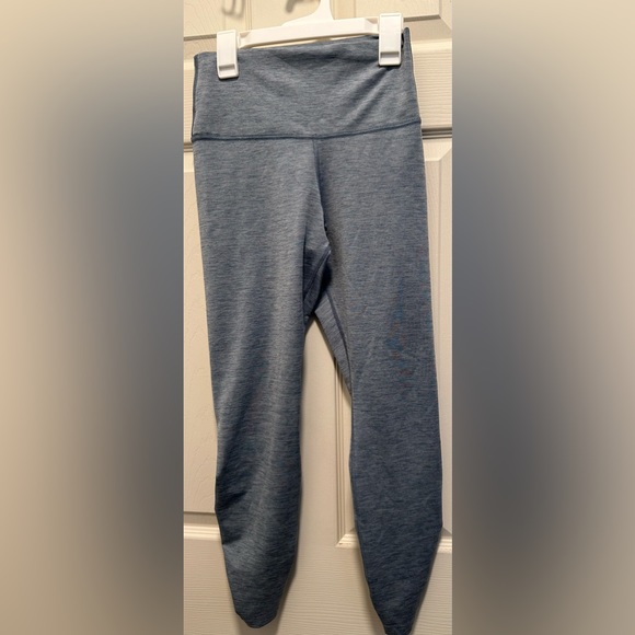 Nike Yoga Ruched High-Waist Leggings Blue, Size: S - Picture 6 of 10